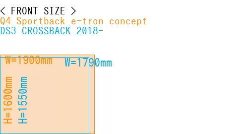 #Q4 Sportback e-tron concept + DS3 CROSSBACK 2018-